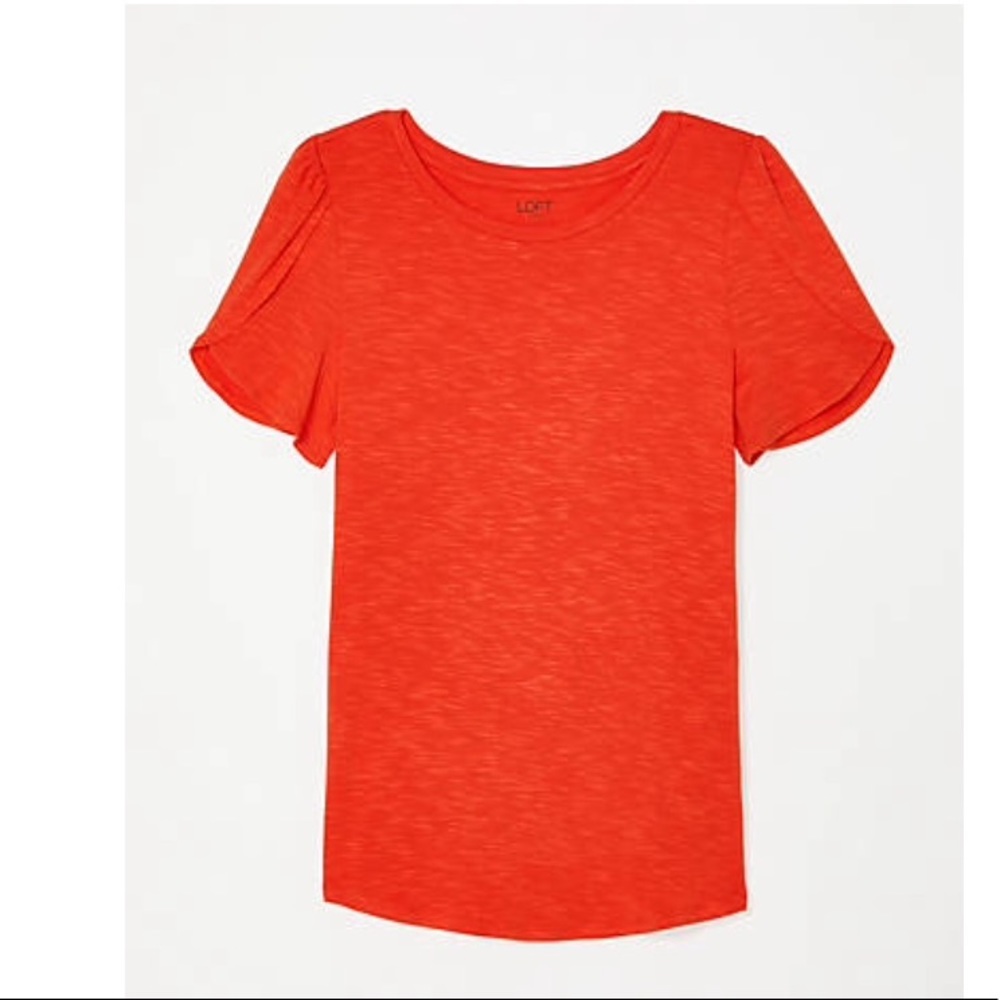 NWT XS Red Heather Petal sleeve t-shirt